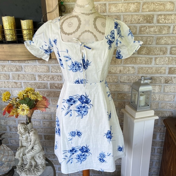 neon milkmaid dress Neon Rose midi milkmaid dress with frill trim